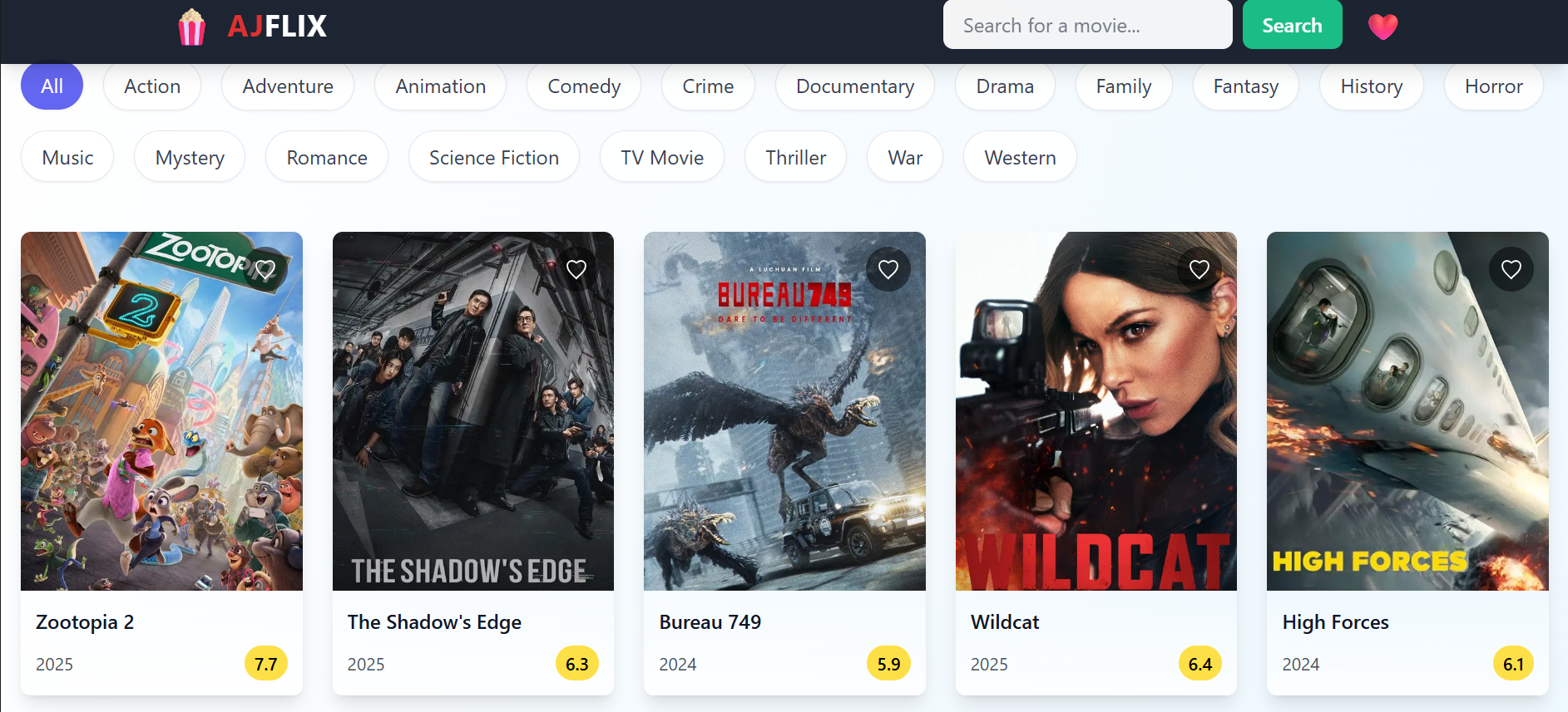 AjmalFlix – Movie Explorer Website - 